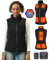 GOTOBI Gilet Riscaldato Donna In Pile Con Power Bank Da 16000 Mah, 7,4 V, 9 Zone Di Riscaldamento, Gilet In Pile Riscaldato Con 3 Temperature Regolabili, Per Ciclismo, Lavoro All'Aperto,Nero,M