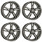4x Carmani Felgen Alufelgen 16 Anton 8,0x18 ET45 5x112 hyper gun kompatibel mit MG MG4 MG5