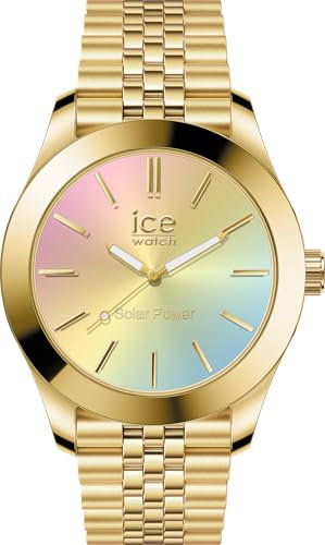 ICE-WATCH - Ice Steel Gold Rainbow - Gold Damenuhr mit Metallarmband - 023992 (Small)
