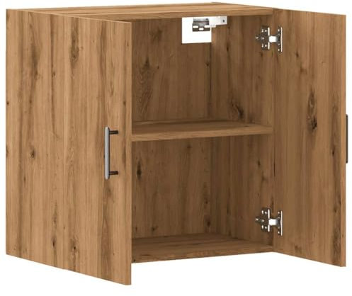 vidaXL Wandschrank Artisan-Eiche 60x31x60 cm Holzwerkstoff, Schrank, Hängeschrank, wandmontierter Vitrinenschrank, Aufbewahrungsschrank