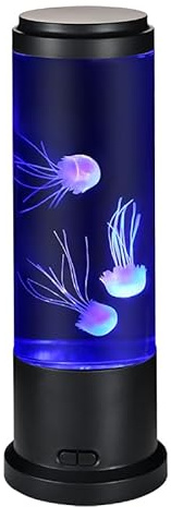 EDIER Jellyfish Lamp, 11 Inch Jellyfish Aquarium with Color Changing Light, Noiseless Pump, USB/Battery Powered Mood Light for Home Decor, Gift for Kids Men Women