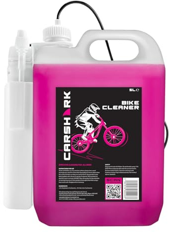CARSHARK Bike Cleaner 5 Litre with Battery-Powered Sprayer, Suitable for All Types of Bikes