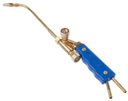 URPIZY H01-2 Mini Gas-Schweißbrenner für Oxy-Acetylen und Oxy-Propan, Reparatur und Schneiden, 33 cm Länge, aus Messing und Kunststoff