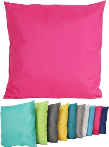 Coen Bakker Outdoor Lounge Kissen 45x45cm Dekokissen Inkl. Füllung Wasserfest Sitzkissen Garten Stuhl Lotus Effekt, Farbe:Pink