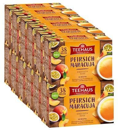 Teehaus Pfirsich-Maracuja, 12er Pack