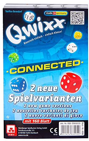 NSV - 4086 - QWIXX - Connected - Zusatzblöcke 2er Set - Würfelspiel