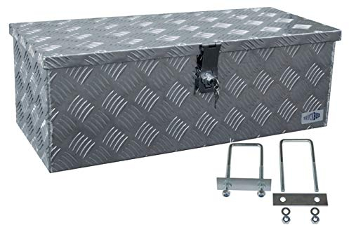 Truckbox D050 inkl. MON4002 Edelstahlhaus Werkzeugkasten, Deichselbox, Transportbox, Alubox, Alukoffer, Deichselkasten, inkl. Montagesatz, Montageset