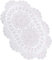 EnjoyMSS Handmade White Oval Crochet Cotton Lace Table Doilies Use as Placemats, Table Toppers or dressing up sofa 15X11Inch