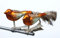 condecoro Christbaum Clip - Vogel Deko Figur Baumschmuck Federvogel Bronze 2er Set