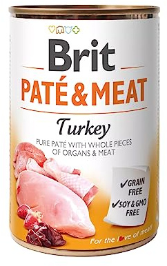 VAFO PRAHA s.r.o. Brit Can Nassfutter für Hunde, 800 g Pate & Fleisch Turkey / 6