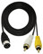 GINTOOYUN Din 8Pin a 2RCA Cavo 118.11 Pollici Din Maschio Spina a 2RCA Maschio Cavo Adattatore Audio per Strumento Musicale Apparecchiature Audio Dispositivo MIDI ect