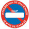 AUA SIGNALETIQUE - Panneau Interdiction de Stationner Sortie de Garage sauf - Ø 180 mm, Aluminium Dibond 3mm