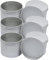 Alipis 6St Massenkerze Runde Teedose Tee Blechdose Metallbehälter mit Deckel Schraubdeckel rund Kerzenaufbewahrung Lagerung Container Kunsthandwerk Schraubverschluss runde Dose Aluminium