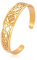 UNIFT Hexen Knoten Armband für Frauen Männer Edelstahl Hohl Out Chic Keltische Hexen Knoten Manschette Armreif Pagan Wiccan Schmuck (Gold 1)