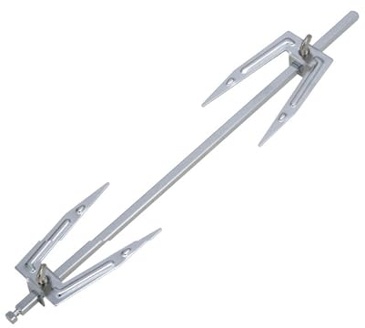 Varilla giratoria de acero inoxidable de 28 cm/34 cm, pincho de pollo asado, cocina, barbacoa, pavo, tenedores para barbacoa, horno eléctrico al aire libre, pincho giratorio de pollo