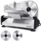 200 Watt Affettatrice elettrica da in acciaio inox (200W+2 Lame+Argento)