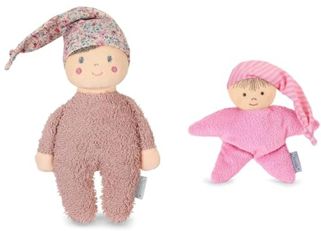 Sterntaler Spielpuppe Ida, Integrierte Rassel, Für Babys ab der Geburt, 22 x 13 cm, Rosa & 3001451 Spielpuppe, Integrierte Rassel, Alter: Für Babys ab der Geburt, 16 cm, Rosa