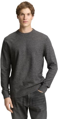 TOM TAILOR Denim Herren Basic Crewneck Knit 1042509