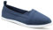Dr Keller Womens Canvas Slip On Plimsolls Flat Pumps Casual Espadrilles Loafer Trainers (Navy, UK Footwear Size System, Adult, Women, Numeric, Medium, 5)