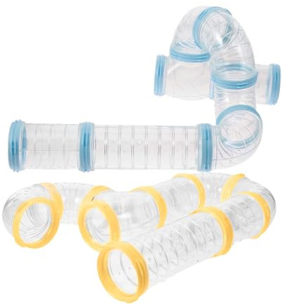 BELLIFFY 2sätze Hamsterröhren Aus DIY-verbindungstunnel Für Hamsterkäfig Externe Röhren Schiene Zum Einfachen Aufbau Und Spielerischen Beschäftigung Für Haustiere