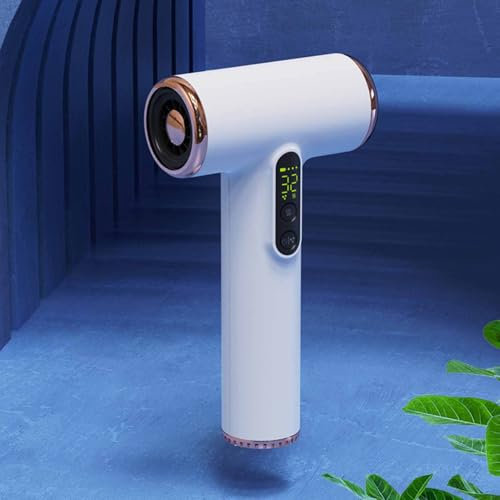 Asciugacapelli Senza Fili, Asciugacapelli Portatile Senza Fili, Asciugacapelli Ad Aria Calda Fredda Ricaricabile USB, 3 velocità e 3 Temperature con Display HD, Basso Rumore