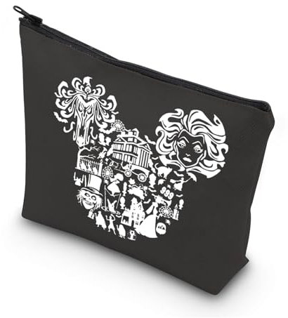 MYSOMY Kosmetiktasche mit Motiv Haunted Horrorfilm, inspiriertes Geschenk, drei Hitchhiking Geister, Madame Leota Foolish Mortal, Spuktasche, Modern