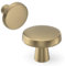 goldenwarm 5 Pack Champagne Bronze Cabinet Knobs Drawer Knobs Single Hole Cabinet Handles, Cupboard Door Knobs Champagne Bronze Kitchen Door Knobs