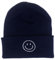 AJG Beanie-Mütze für Herren, Unisex, mit lächelndem Gesicht, bestickt, Acryl, weich, warm, Wintermütze mit Bündchen, Strickmützen für Damen, Y-D-Dunkelblau, 7
