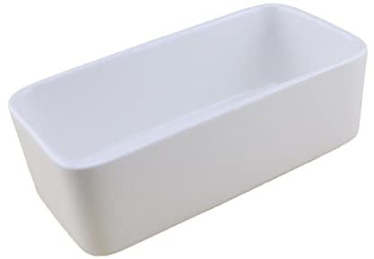 Milisten Vasi Per Piante Da Vasi in Ceramica Vaso Rettangolare Con Base in Legno Per Piantare
