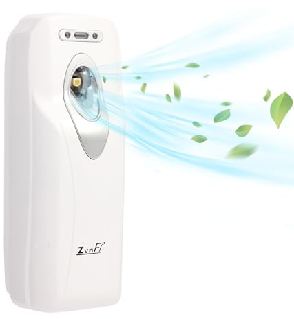 Air Freshener Spray Automatic Fragrance Dispenser Compatible with Glade and Airwick Refill Can 5.51x 2.6, Free Standing/Wall Mounted Auto Air Freshener Holder for Home and Bathroom 188