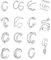 FDCGAS Manchette d'Oreille,15 Pcs Faux Piercing Oreille,Boucles d'oreilles,Faux Piercing Oreille Réglables Boucles Oreille Sans Trou Ear Cuff Non Piercing Helix Cartilage Boucles d'Oreilles Ensemble