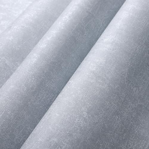 Trafagala Bluey Grey Wallpaper Pleated Design Wallpaper Metallic Texture Wallpaper for Bedroom Adults Girls Living Room Hallway and Stairs Wall Paper Roll