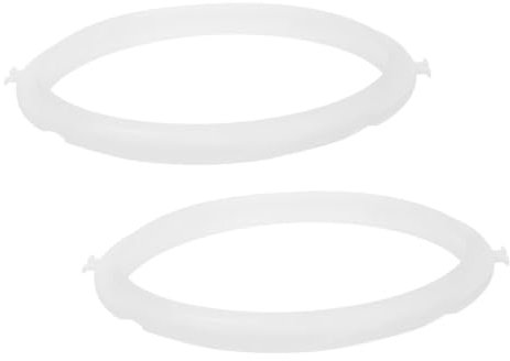 NAMOARLY 2pcs High Elasticity Pressure Cooker Sealing Ring Silicone for Cooker Replacement Pot Seal Ring Safe Design