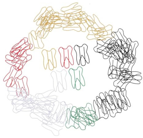 Tofficu 60stücke Zahnbüroklammer Metall Für Dokumentenorganisation Lesezeichen Memo-clips Bastelarbeiten Schul Und Bürobedarf