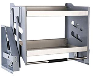 Faltbares Edelstahl-Küchenregal zum Ausziehen, Wandschrank-Organizer für Gewürzflaschen, Tragkraft: 30 kg