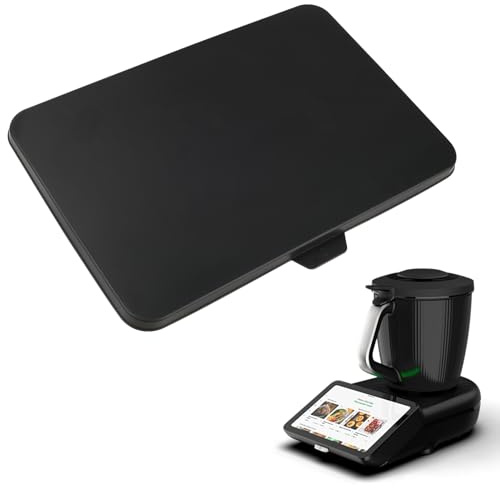 Pellicola protettiva per Thermomix TM7 Vorwerk, copertura in silicone e protezione touchscreen, accessorio gadget per Vorwerk Bimby, piastra di protezione antigraffio, nero