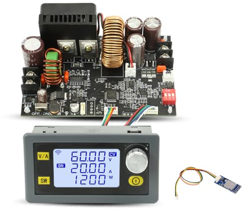 Modulo di riduzione della tensione a costante e corrente regolabile CNC con display LCD alimentazione continua stabilizzata da 1200W funzione WIFI meccanismo protezione memorizzazione 10 gruppi
