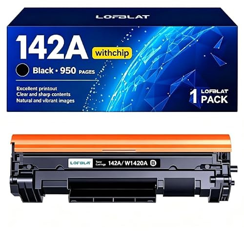 142A 142X W1420A Kompatibel für HP 142A Toner für hp 142a schwarz Toner | für HP LaserJet MFP M140w toner für HP LaserJet MFP M140w Toner LaserJet M110w M110 M140 M139w M139 mit Chip (1er-Pack black)