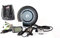 L-faster 350W 8 Zoll elektrischer Roller bürstenloser Nabenmotorinstallationssatz kann mit LCD-Anzeige WUXING Drossel DIY elektrische Rollerstadt 7XL (36V LCD)