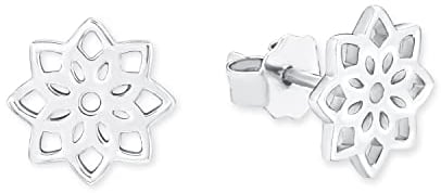 s. Oliver SO PURE Ohrringe für Damen, 925 Sterling Silber, Rhodiniert