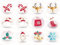 Vintageparts Motivbogen Xmas für Cabochons verschiedener Größen 1 Stück rund 30 mm