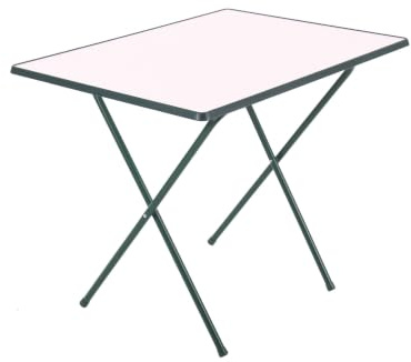 Dajar Patio Klappbarer Campingtisch Sevelit 80x60 cm Metallgestell