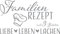 GRAZDesign Wandtattoo Wohnzimmer Familie Familienrezept mit 3 Zutaten, Lustig Sprüche Flur, Küche, Wandaufkleber selbstklebend, Wandsticker modern, 70x40cm, 074 mittelgrau