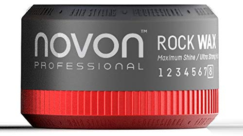 10 x Novon Professional Rock Wax 50ml - Aqua Hair Wax - Reisegröße - angehmener Duft - Ideal für den Urlaub als Reisegröße oder Sporttasche