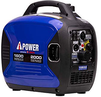 AiPower Generador inversor portátil, 2000 W ultra silencioso alimentado por Yamaha Engine RV Ready, cumple con la EPA, ultraligero para uso doméstico de respaldo, portón trasero y camping (SC2000i)