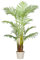 kunstpflanzen-discount.com Areca Kunstpalme 140cm mit 15 Wedel im Zementtopf - Künstliche Dekopalme mit echtem Palmfaser Material