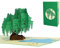 LINPOPUP®, LIN17593, Pop Up Karte Baum, Pop Up Karte Natur, Pop Up Geburtstagskarte, POP UP Karten Geburtstag, 3D Grußkarten Baum, Klappkarte, Geburtstagskarte, Gutschein Teich Garten, N347