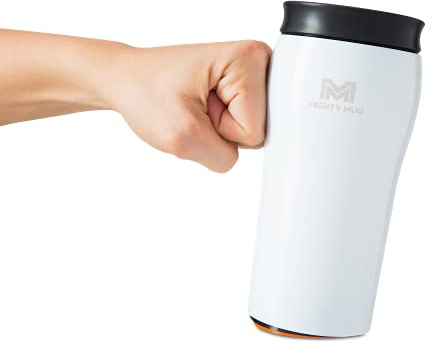 Mighty Mug | The Untippable Mug | Grips When Hit, Lifts for Sips | Insulated Stainless Steel Tumbler | Cupholder Friendly | Gifts for Women Men All | Leakproof | 4 Hours Hot / 24 Cold | 12oz | Moon
