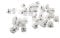 25 Mini Haarklammern, Hair Clips, Mädchen, Damen, Orchideen Klammern transparent 10x13