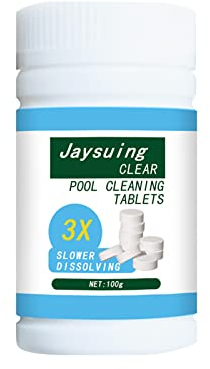 Scelet 100Pcs Pool Chlortabletten, effektiver Multifunktions-Schwimmspender für Schwimmbäder Spa-Whirlpool-Planschbecken